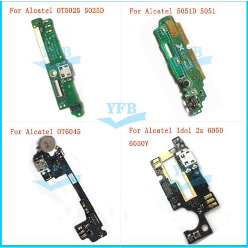 USB Charging Port Dock Connector Flex Cable For Alcatel One Touch Pop Idol 3 4 5.5 OT5025 5025 5051D 5051 OT6045 2S 6050 6050Y