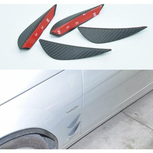 HB Universal Fit Carbon Fiber Style Front Bumper Lip Diffuser Splitter Fins Body Spoiler Canards Valence