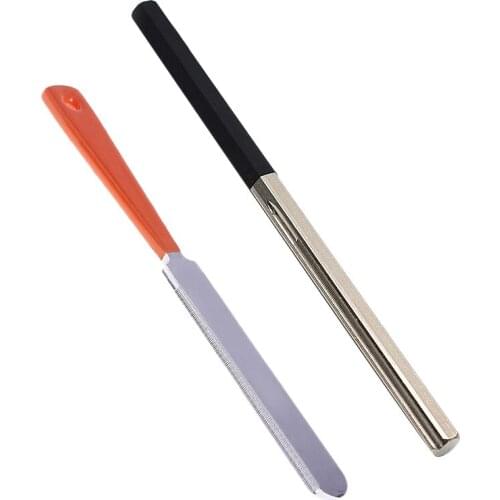 HOT 2Pcs Guitar Fret Tools Crowning File Fret Dressing File with 3 Size Edges + Narrow Dual Edge File for Guitar Polishing Tools