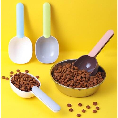 Pet Food Spoon Pet Cats Dogs Food Shovel Feeding Scoop Mutli-function Plastic Spoon Utensil Dog Supplies