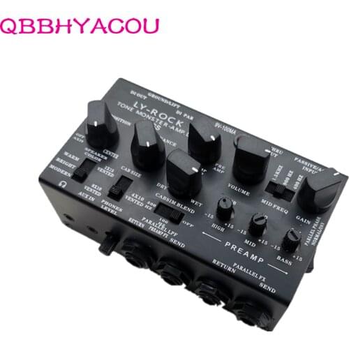LY-ROCK BASS Pedal Simulation DI Microphone Placement Preamplifier 3 Stage Equalization Recording Sound Improve Tone Dynamics