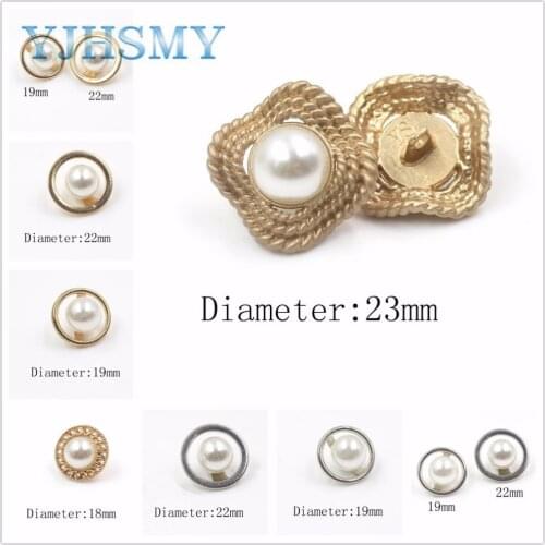 YJHSMY A-181204-455,10pcs/Lot 18/22/23mm,High quality classic fashion metal buttons clothing accessories DIY handmade materials
