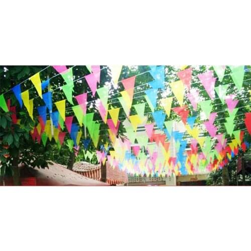 A Lot Colorful Felt Banner Garlands Birthday Bunting Pennant Baby Shower Wedding Garland Flags Party Decoration Supplies