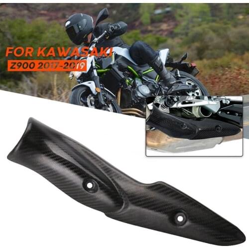 Motorcycle Exhaust Pipe Carbon Fiber Heat Shield Cover Guard for Kawasaki Z900