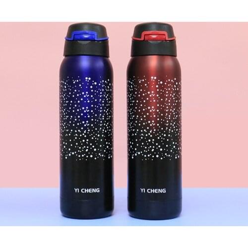 2020 new star bomb jump cap straw insulation cup car carry fashion portable 304 stainless steel insulation cup