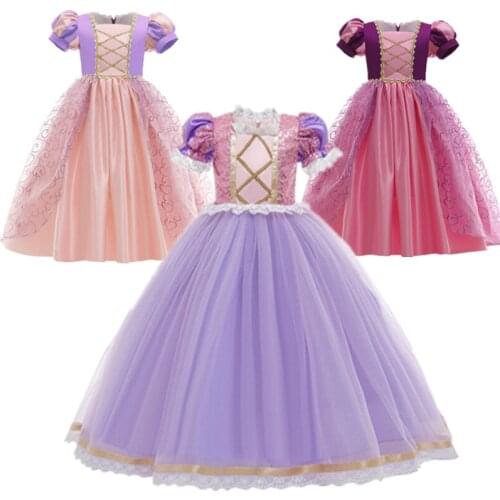 Girls New Anime Cosplay Princess Dress Summer Dresses Girls Tight Dress New Year Carnival Costume Birthday Party Dress For Girls