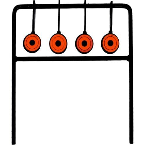 Hunting Tacical Practice Target 4 Metal Plate Self Resetting Shooting Training Targets for Outdoor Airsoft Rife Practice
