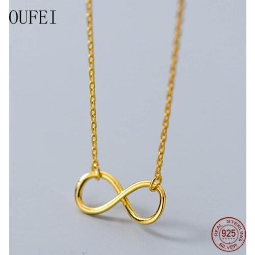 OUFEI Silver Necklaces