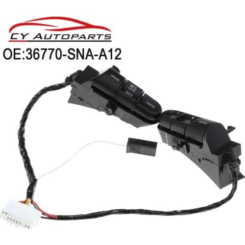 New Steering Wheel Audio Control Switch Cruise Switch For Honda Civic 2006-2011 36770-SNA-A12 36770SNAA12 With Green Light