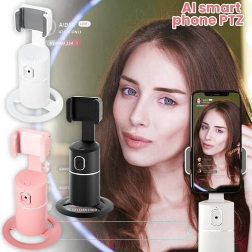 Smart AI Gimbal Stabilizer 360 Degrees Face Auto Tracking Rotation Mobile Phone Stand for Live Vlog YouTube Video Recording
