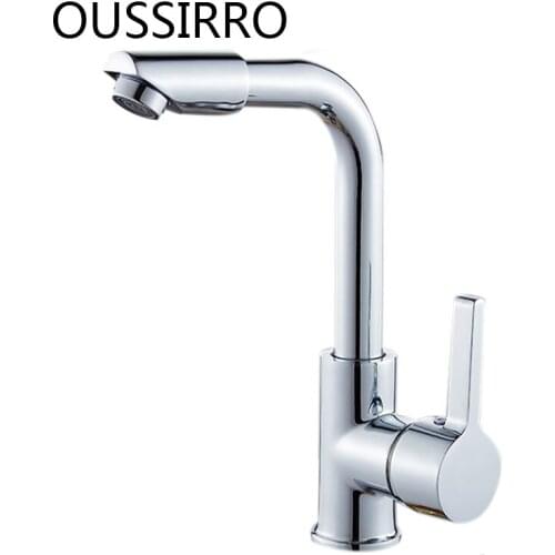 Rotatable Head Kitchen Faucet Zinc Alloy Bathroom Faucets Mixer 360 Degree Swivel Easy Wash For Basin Sink And Kitchen Faucet