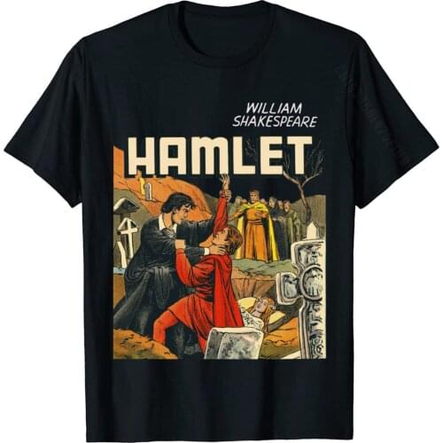 Retro Shakespeare Hamlet Shirt Art Laertes Ophelia Hamlet Sweatshirt Top T-Shirts Tees Discount Cotton Casual Summer Men