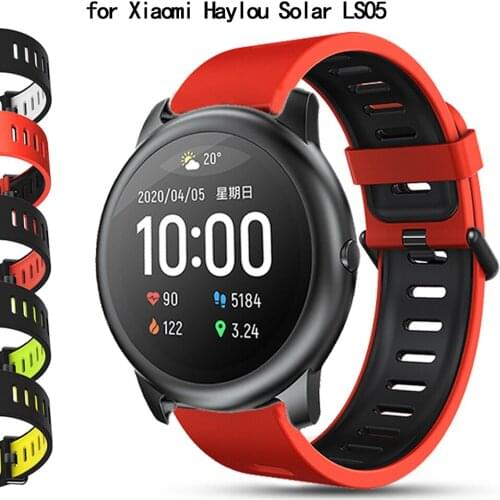 Silicone Watchband Strap for Xiaomi Haylou Solar LS05 Band 22mm Smart Bracelet Wristband for Xiaomi Haylou Solar LS05 Strap