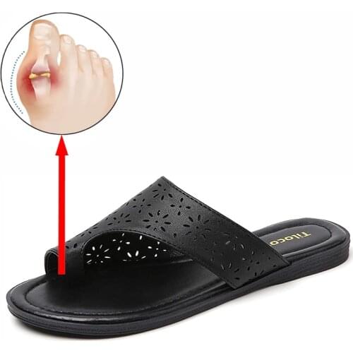 Genuine Leather 2020 Summer Women Slippers Mixed Colors Female Wedges Shoes Woman Casual Flat With Rome Flip Flops For Ladies