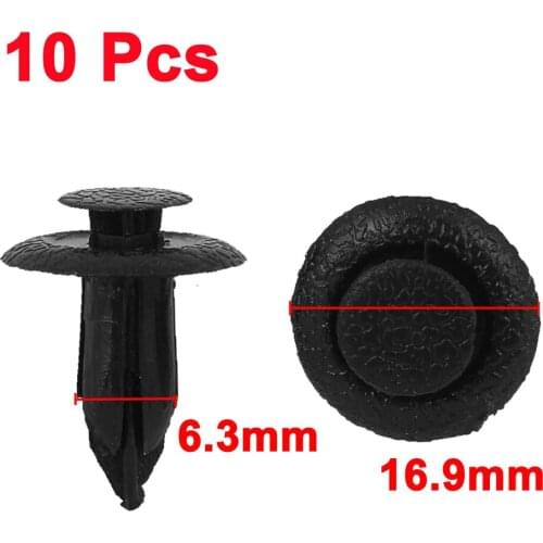 X Autohaux 10X Fairing Panel Fastener Clips 6.3Mm Plastic Rivet Style For Suzuki