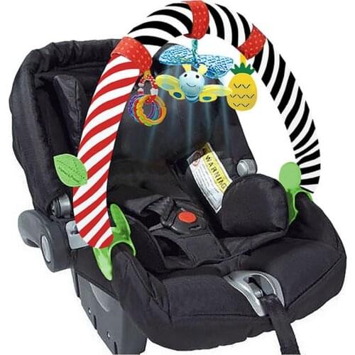 Bed Clip Hanging Bell Baby Stroller Toy Safety Seat Bed Clip Hanging Baby Rattle Toy Gift