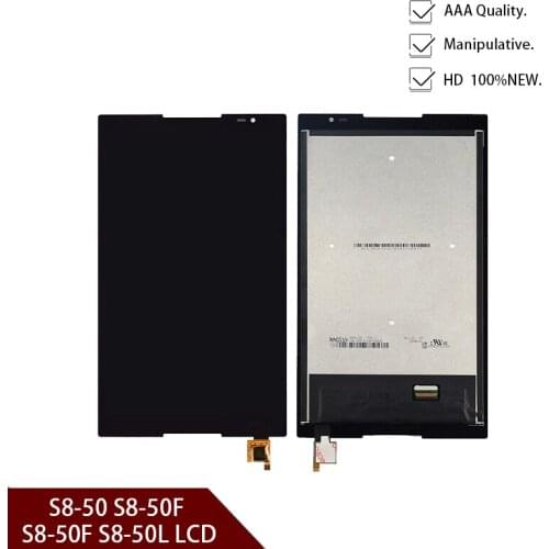 For Lenovo Tab S8-50 S8-50F S8-50L S8-50LC LCD Display + Touch Screen Digitizer Glass Lens assembly tools+Free shipping
