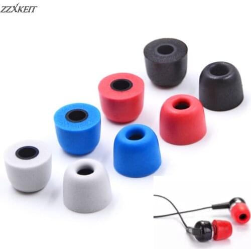 1Pair 5MM T400 Memory Foam Earbud Earphones Ear pads Covers Replacement Ear Tips Noise Isolating For Shure Headphone 4 Colors