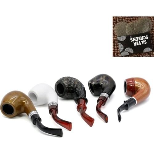 1Pcs 145mm High quality and exquisite Smoking Pipe Small Durable Smoking Cigarette Pipe Tobacco Cigar Pipes Accessories