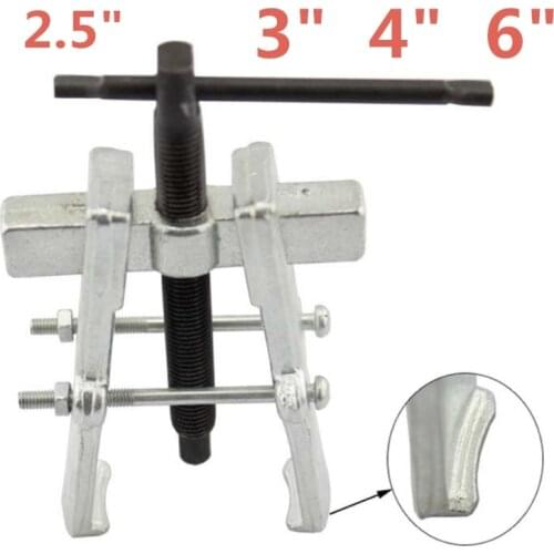 1pc High Quality 2.5" 65mm 3'' 75mm 4" 100mm 6" 150mm Carbon Steel Two Jaws Gear Puller Armature Bearing Spiral Puller Forging
