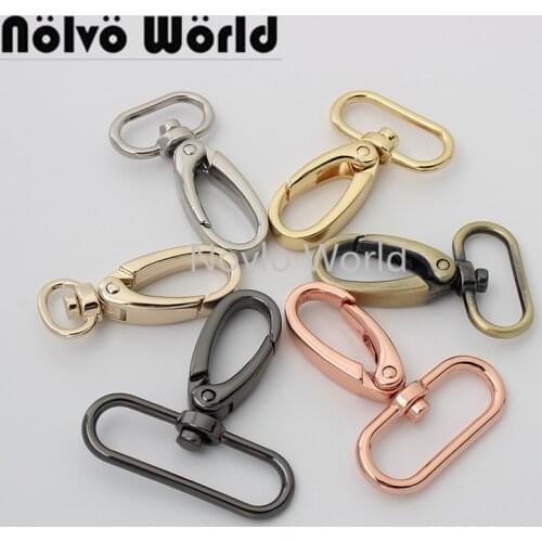 10-50 pieces 6 colors 5 size 13-20-26-30-38mm inner metal snap hook for woman handbag clasp clip purse parts