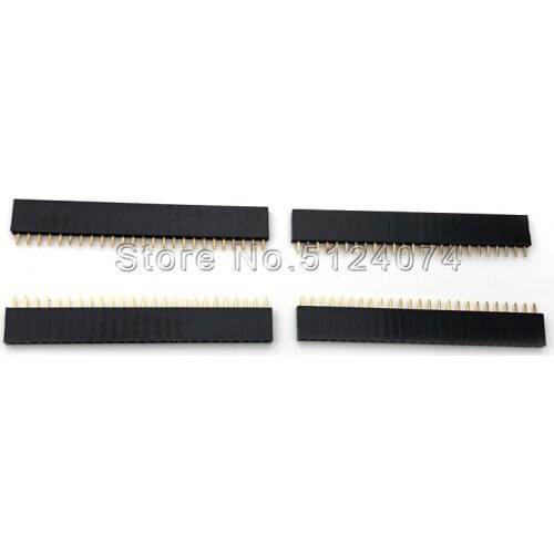 20pcs/lot Single row female 25pin spacing 2.54 mm row pin socket female seat 1*25P straight needle connector