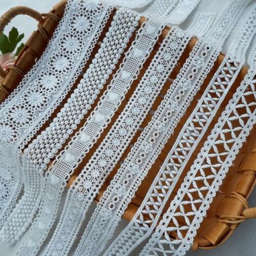 Top quality Thicken 5Meter/lot Small Narrow cottonThread lace handmade home textile accessories X493