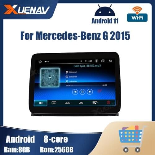 Android 11 Car dvd radio multimedia For Mercedes Benz G 2015 GPS Navigation Car radio For Benz 256GB CARPLAY
