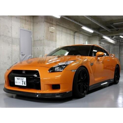 Car Accessories Carbon Fiber Zele-P Style Front Lip with Undertray Fit For 2008-2010 R35 GTR Front Diffuser