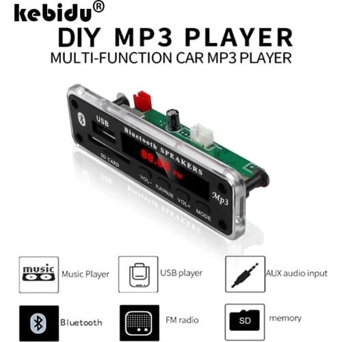 DC 5V 12V Wireless Bluetooth MP3 WMA Decoder Board Audio Module USB SD Radio Music MP3 Player Remote Control For Car accessories