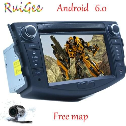 Quad Core 1024*600 HD Screen 2Din Android 7.1 Car DVD for Toyota Rav 4 RAV4 Audio Video Stereo GPS Navigation Radio RDS 4G Wifi
