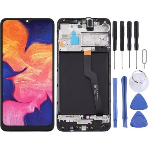 IPartsBuy for Samsung Galaxy A10 / SM-A105F LCD Screen and Digitizer Full Assembly With Frame (Single Card Version)