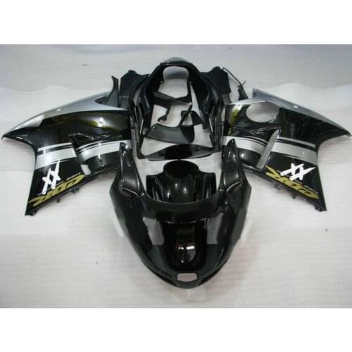 Injection mold Fairing Kit for HONDA CBR1100XX 97 00 02 03 CBR1100 XX 1997 2000 2003 ABS Black silver Fairings set