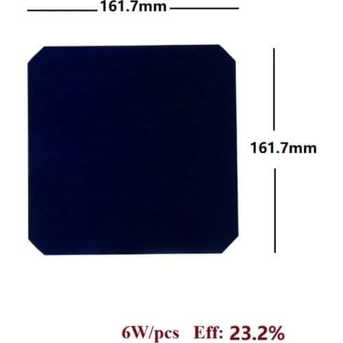 Monocrystalline Flexible solar cells high efficiency 23.2% 6W sun power 161mm for diy flexible solar panel 100pcs/Lot