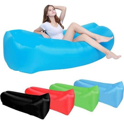 Inflatable Toys Light Sleeping Bag Waterproof Bag Lazy Sofa Camping Sleeping Bags Air Bed Adult Beach Lounge Chair Fast Folding