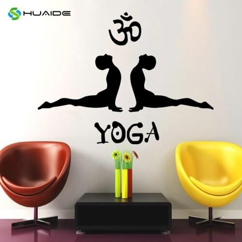 Wall Decals Yoga Posture Om Oum Symbol Ganesh Decal Fashion Bedroom Decorations Home Vinyl Stickers Bohemian Mural Poster A120