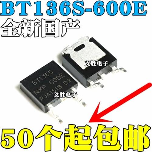 New BT136S-600E SOT-252 TO-252 Patch Triac