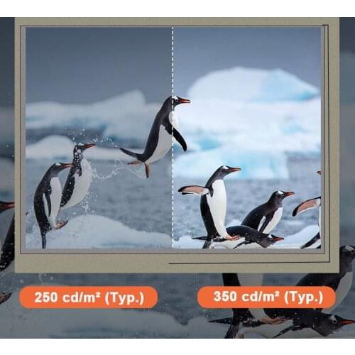 Original Innolux AT056TN53 V.1 5.6 Inch Lcd Screen withtouch Resolution 640x480 LCM Module 350 Nits 40 Pins FPC Interface