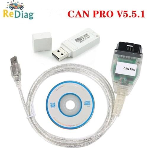 Professional VCP Scanner SW 5.5.1 for VAG CAN PRO Diagnostic Tool FTDI FT245RL Chip OBD OBDII CAN BUS UDS K-Line VCP PRO V5.5.1