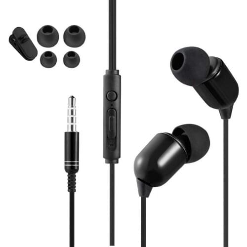 3-Meter 3.5mm Plug In-Ear Wired Earphone Broadcast Live Headset with/without with Mic For xiaomi huawei Mobile Phone