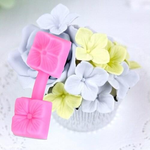 DIY Fondant Cake Decorating Tools Sugarcraft Baking Tool Chocolate Confectionery Mold Embossed 3D Flower Shape Silicone Mold