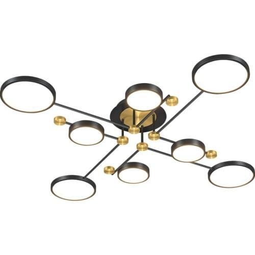 Modern 2021 New Aluminum LED Cerling Lamp For Living Room Bedroom Multi-head Design Gold Indoor lighting Lustres Decor