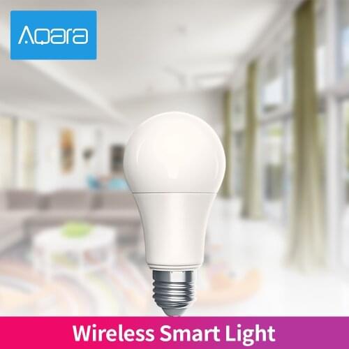Aqara Wireless Smart Bulb 9W E27 2700K-6500K 806lum White Color LED Bulb Light Work with Home Kit and MI Home App Smart Lamp