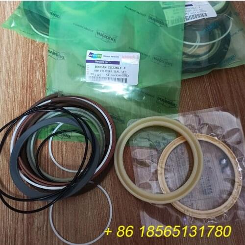 High Quality DH220 DH220LC-V Arm Seal Kit Deawoo Doosan Excavator Hydraulic Cylinder Oil Seal Repair Kit China made SKF NOK