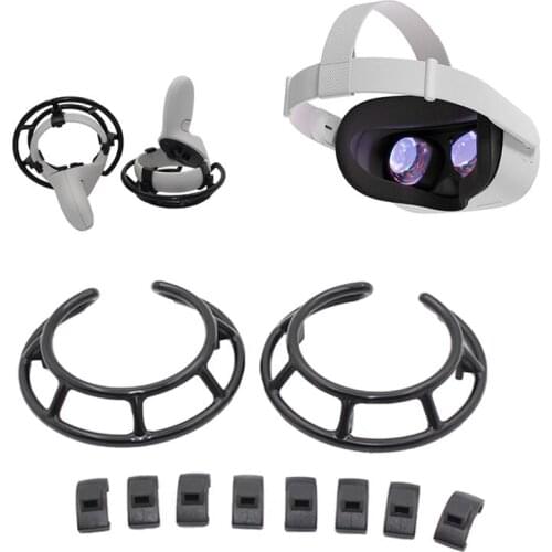 VR Accessories Anti-collision Protective Cover For Oculus Quest 2 VR Touch Controller Frame Handle Grip For Oculus Quest 2