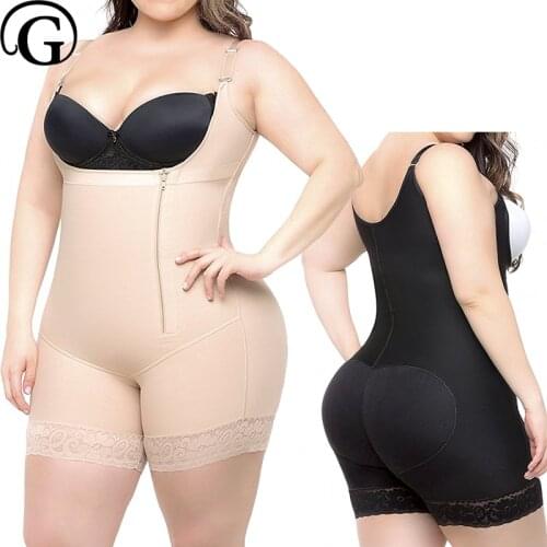 PRAYGER S-6XL Plus Size Women Full Body Shaper Butt Lifter Control Tummy Trimmer Bodysuits Slimming Waist Corset