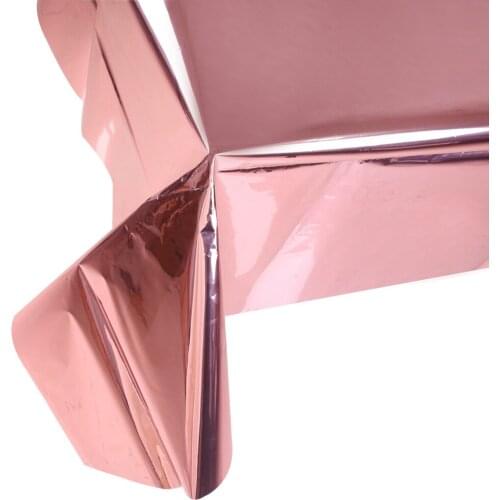 1pcs 270*100cm Rose Gold Disposable Foil Glitter Tablecloth Waterproof Table Cover Rectangular Wedding Birthday supplies