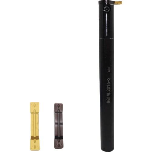 1pcs MGIVR2016 MGIVR2520 1.5mm 2 2.5 4mm Holders and 10pcs Carbide Inserts MGMN150 Internal Slotting cnc lathe grooving tool set