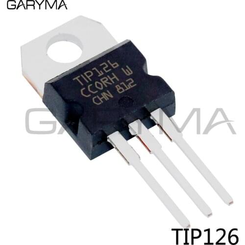 10pcs TIP126 Silicon PNP Darlington Power Transistors TO-220