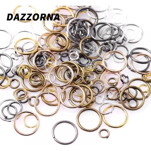 200/300/500Pcs/Lot 4/5/6/10mm Metal Closed Single Loops Jump Rings & Split Ring For Jewelry Making DIY Accesories Supplies
